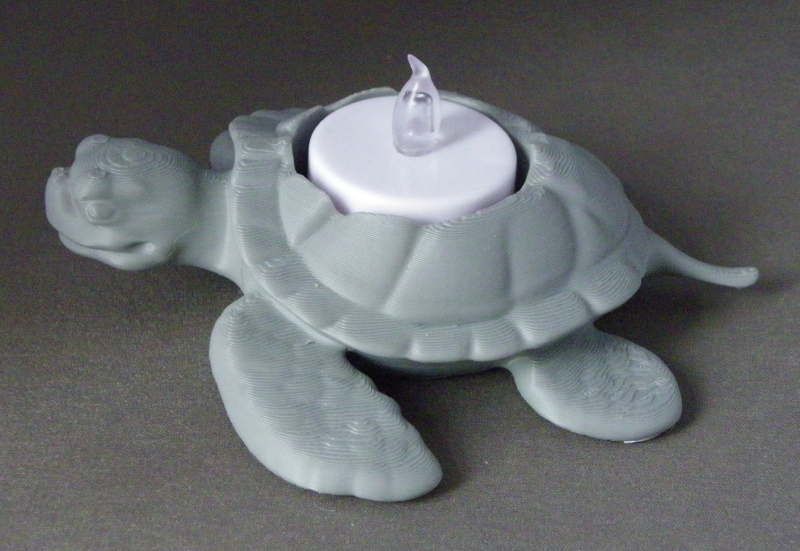 (image for) 3D Prints - Schildpad Theelichthouder 1 - (Meerdere Kleuren Mogelijk)